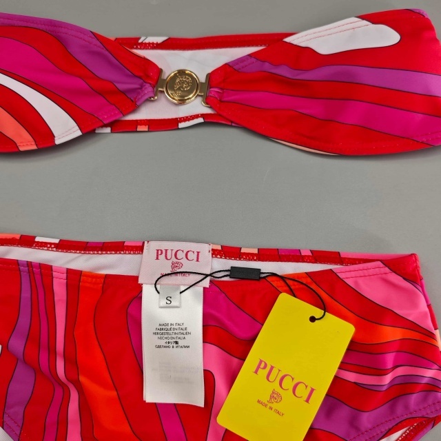 Tube Top High Waist Swimwear Bikinis Set