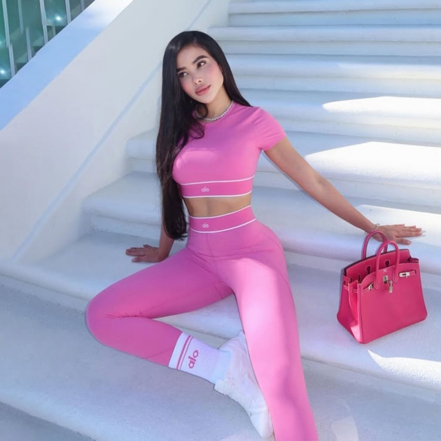 Short Sleeve High Waist Yoga Tracksuit Set