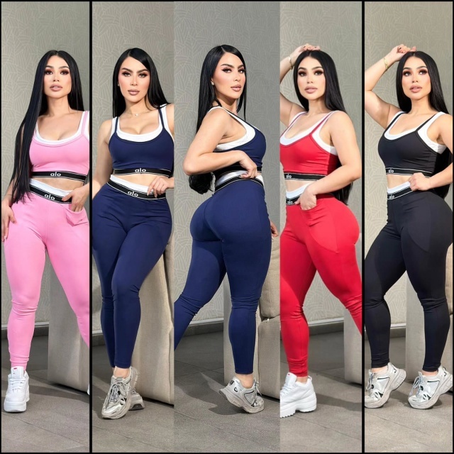 Embroidery Fashion High Waist Jogging Suit