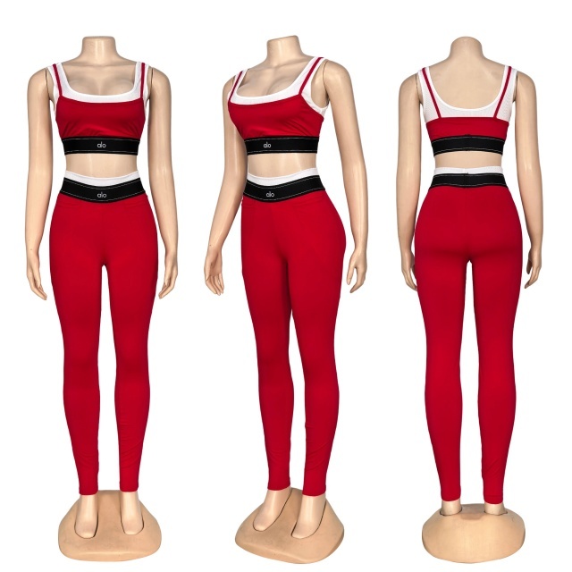 Embroidery Fashion High Waist Jogging Suit