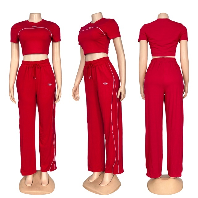 Fashion Short Sleeve Casual Women Jogging Suit