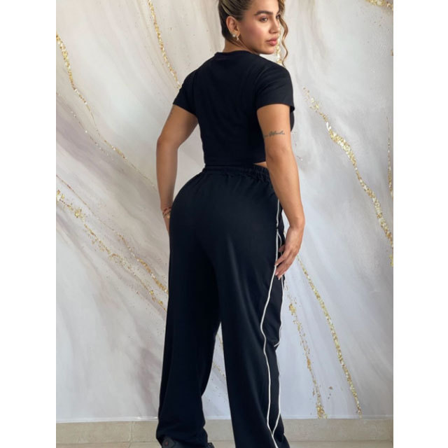 Fashion Short Sleeve Casual Women Jogging Suit