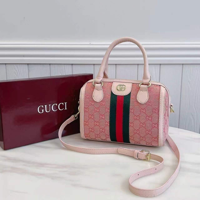 Metal Logo Leather Women Crossbody Bags