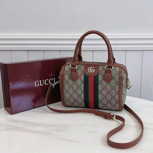 Metal Logo Leather Women Crossbody Bags