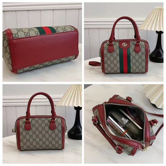 Metal Logo Leather Women Crossbody Bags