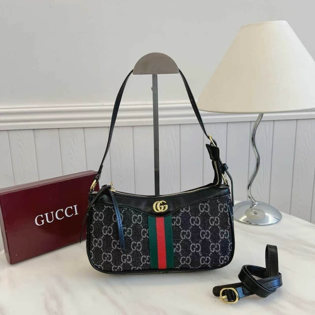 Metal Logo Leather Women Messenger Bags