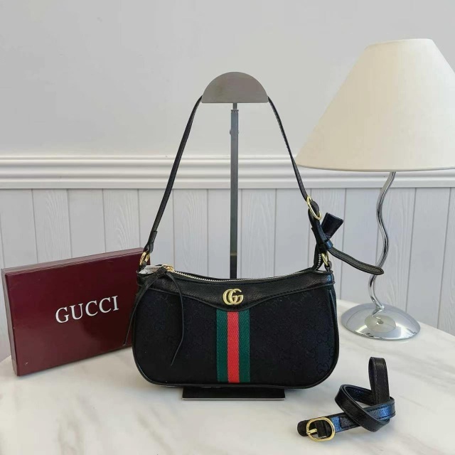 Metal Logo Leather Women Messenger Bags