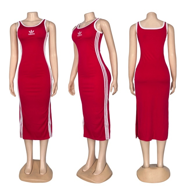 Fashion Embroidery Casual Slit Maxi Dress