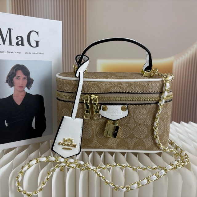 Leather Printed Women Crossbody Makeup Bags