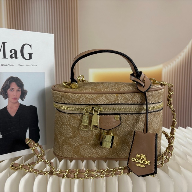 Leather Printed Women Crossbody Makeup Bags