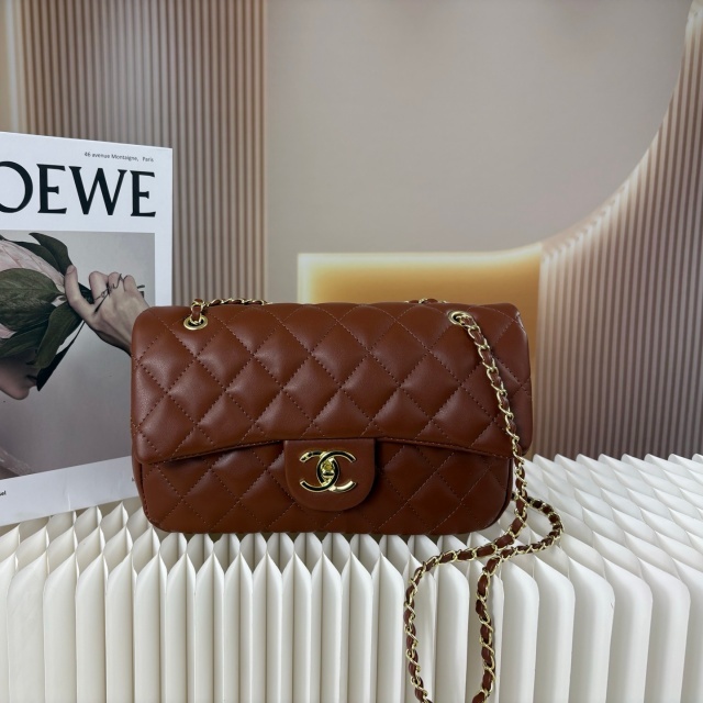 Metal Logo Fashion Chained Leather Messenger Bags
