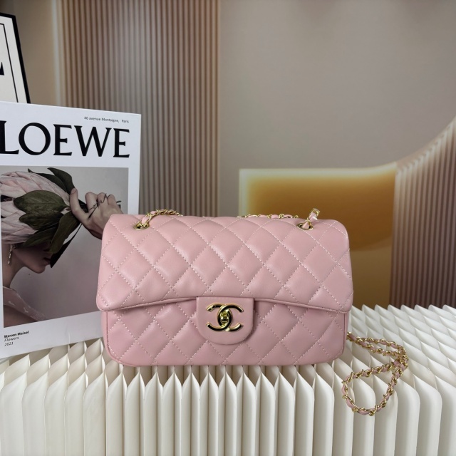 Metal Logo Fashion Chained Leather Messenger Bags