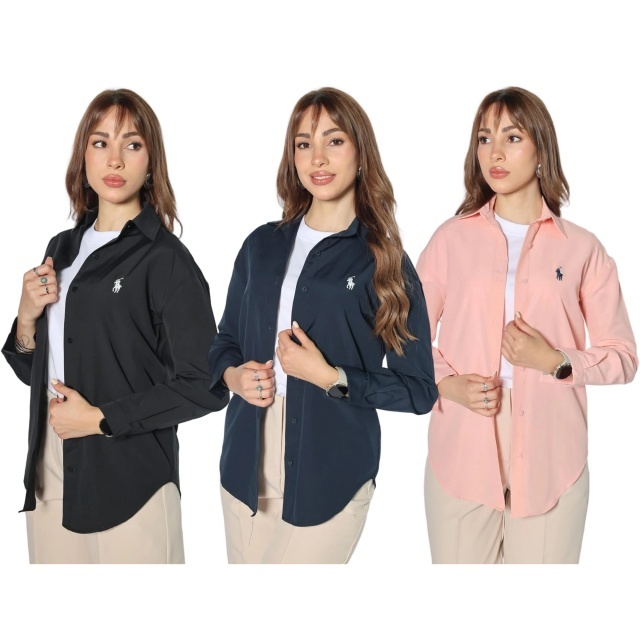 Fashion Logo Women Casual Shirts