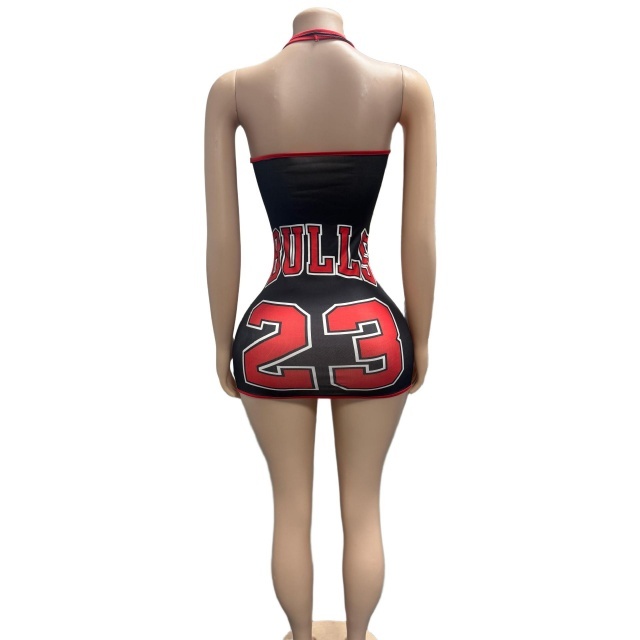 Halter Neck Hollow Out Laced Up Bodycon Dress