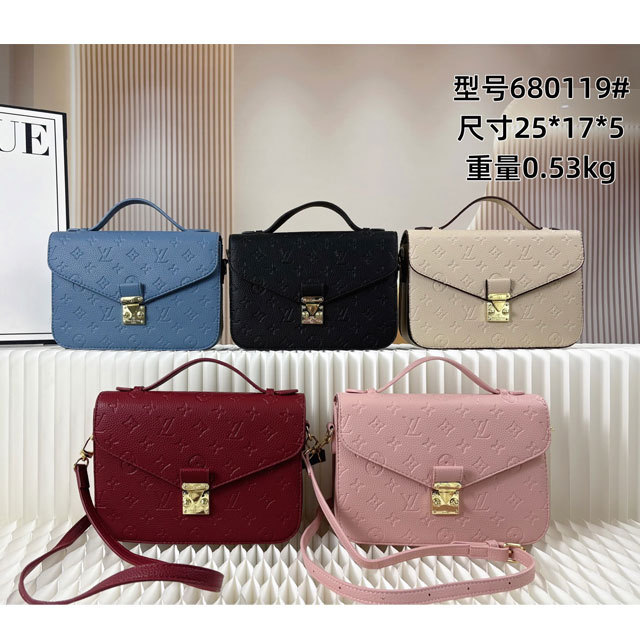 Leather Embossing Women Messenger Bags