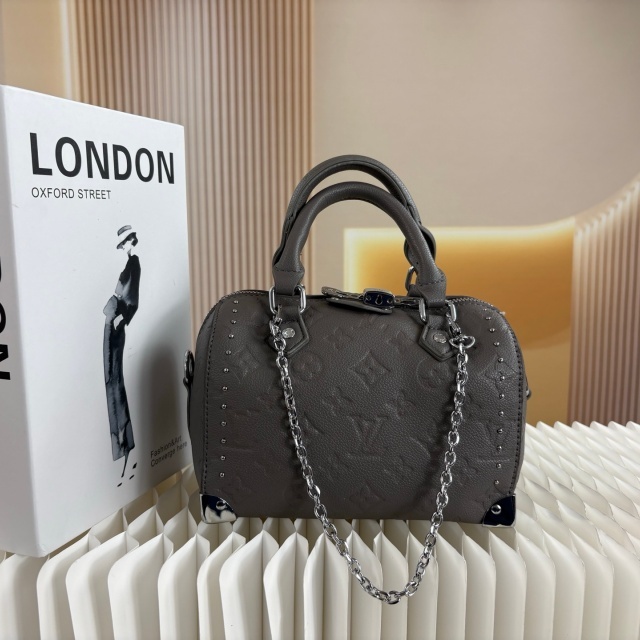 Luxury Fashion Leather Embossing Crossbody Boston Bags