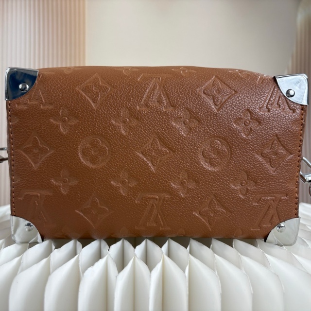 Luxury Fashion Leather Embossing Crossbody Boston Bags