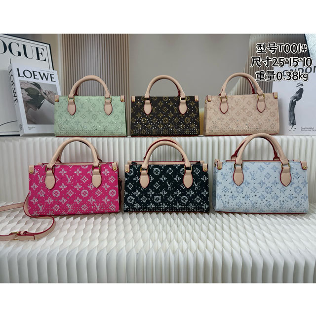 Rhinestones Fashion Leather Crossbody Bags