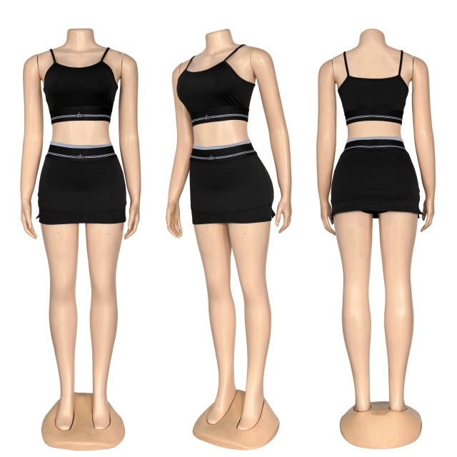 Fashion Sport Women Mini Skirt Set