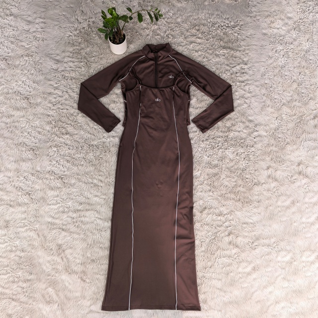 Fashion Women Sport Jacket Top Maxi Skirt Set