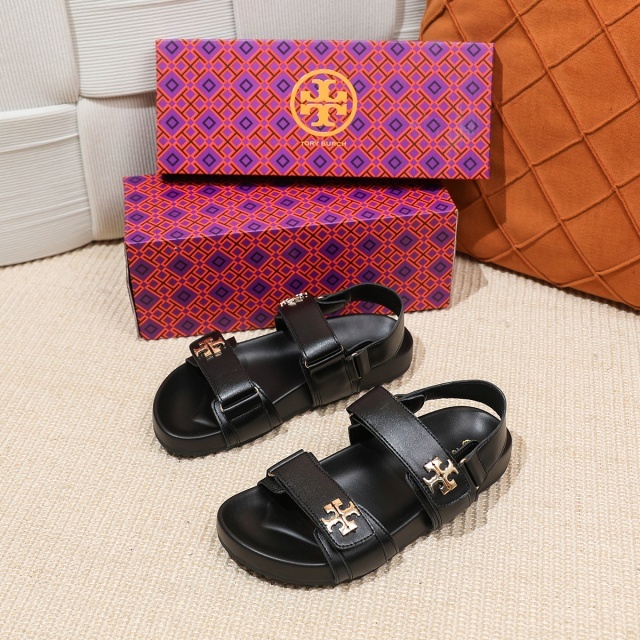 Fashion Logo Velcro Beach Flat Sandals