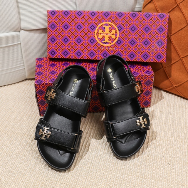 Fashion Logo Velcro Beach Flat Sandals