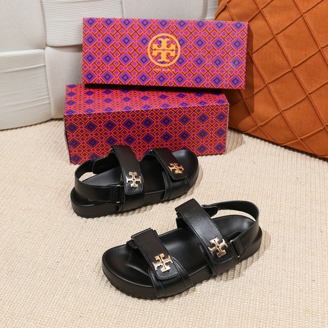 Fashion Logo Velcro Beach Flat Sandals
