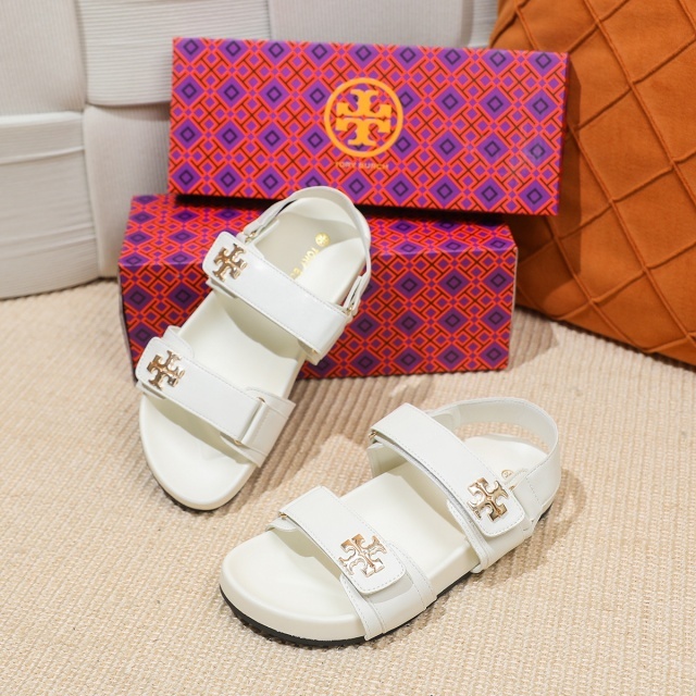Fashion Logo Velcro Beach Flat Sandals