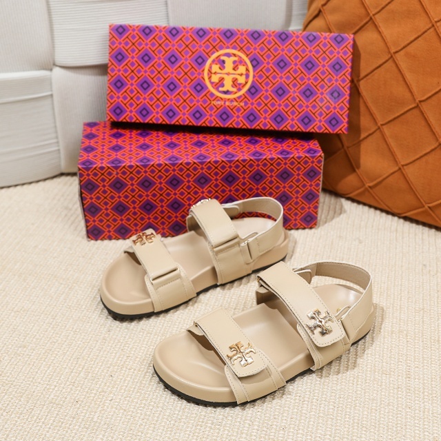 Fashion Logo Velcro Beach Flat Sandals
