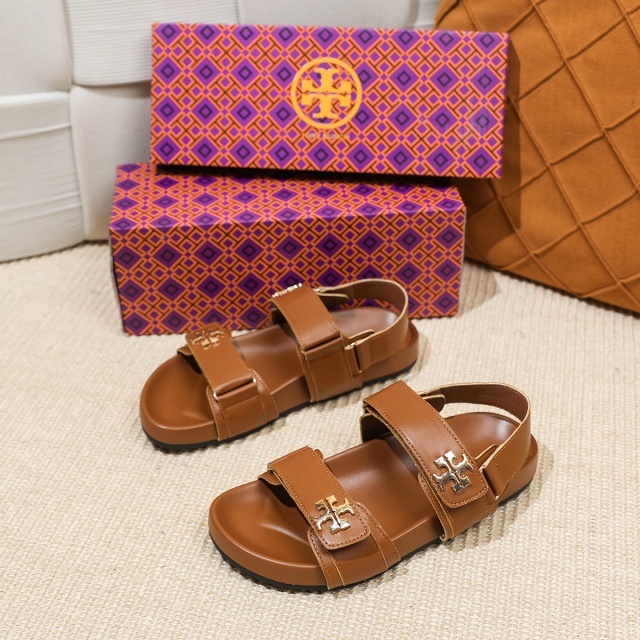 Fashion Logo Velcro Beach Flat Sandals