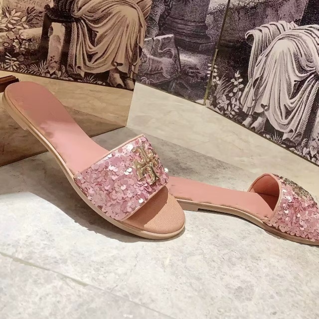 Metal Logo Fashion Women Flat Sandals