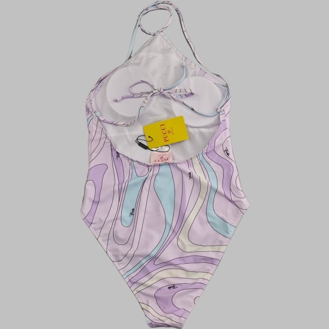 Chic Printed One Piece Swimsuit with Scarf