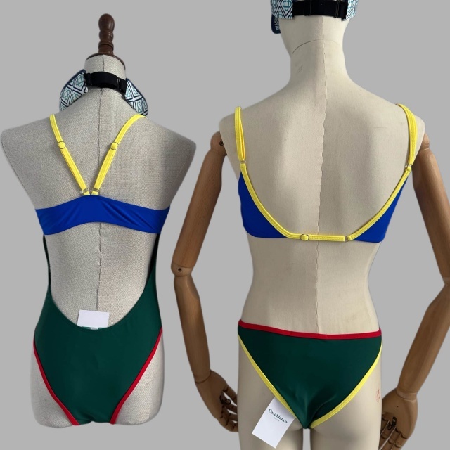 Colorblock One Piece Swimsuit