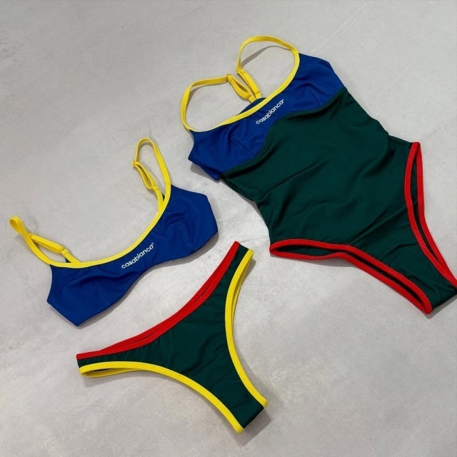 Colorblock One Piece Swimsuit