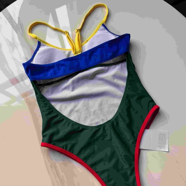 Colorblock One Piece Swimsuit