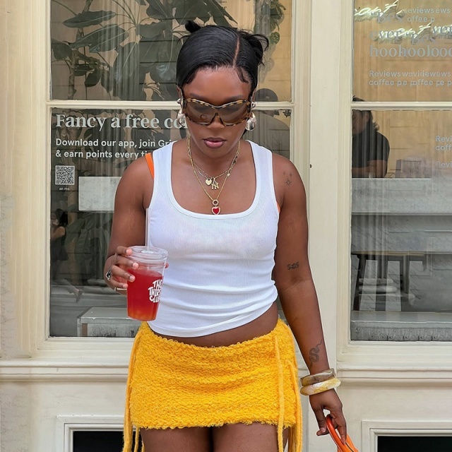 Tassel Fuzzy Mini Tight Skirt