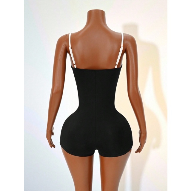 Colorblock Cami Fitted Romper