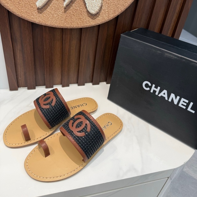 Fashion Braid Women Flat Slides