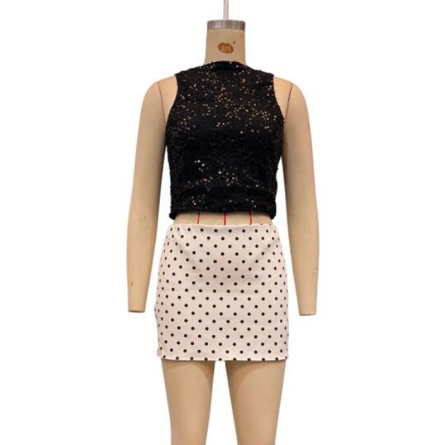 Solid Color Bodycon Mini Skirt