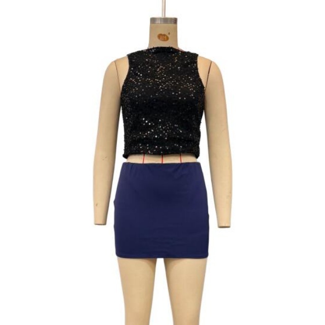 Solid Color Bodycon Mini Skirt