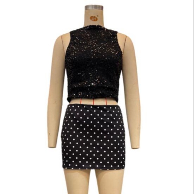 Solid Color Bodycon Mini Skirt