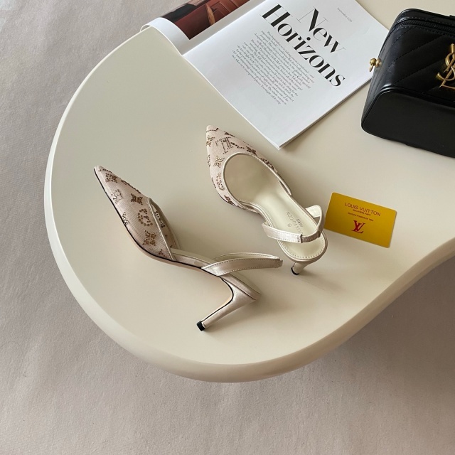 Rhinestones Mesh High Heeled Sandals
