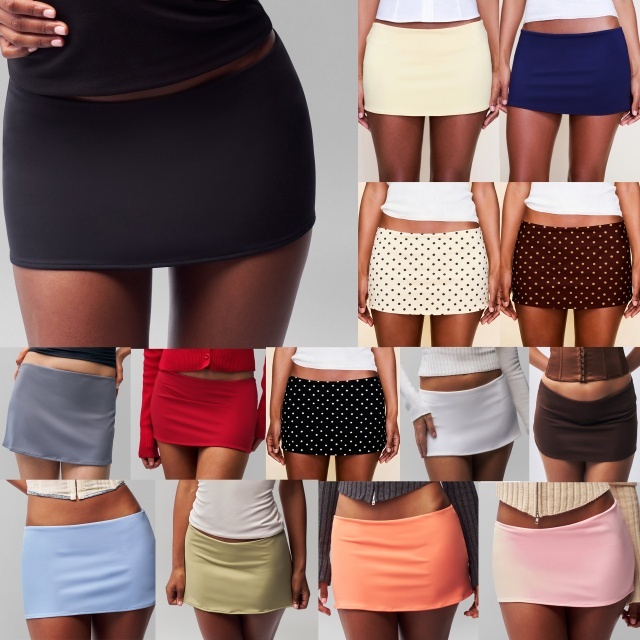 Solid Color Bodycon Mini Skirt
