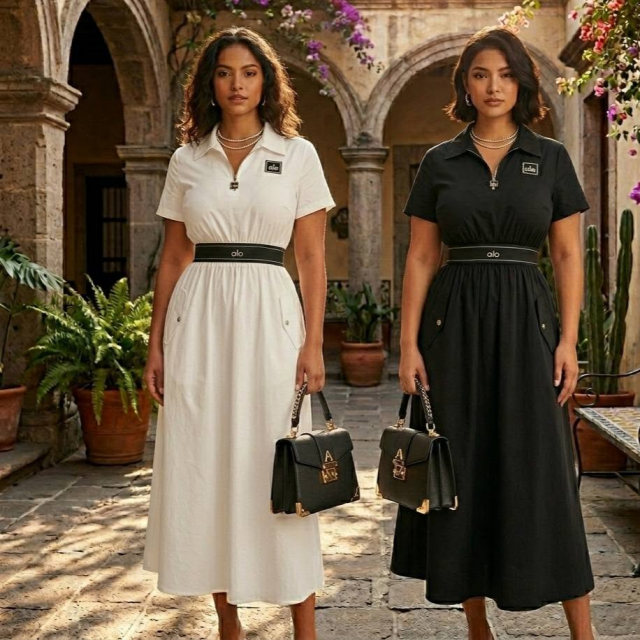 Women Elegant Short Sleeve Maxi Dress