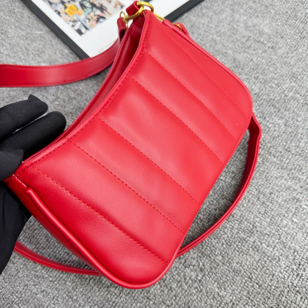 Metal Logo Luxury Women Leather Messenger Bags