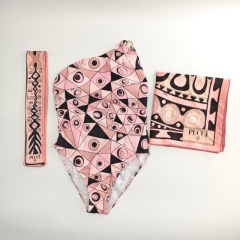 Swimsuit with headscarf & scarf