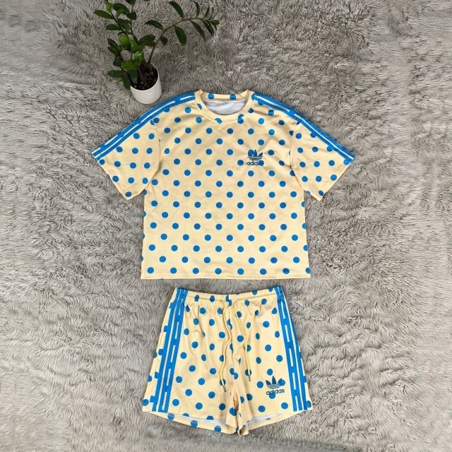 Polka Dots Fashion Sport Short Set