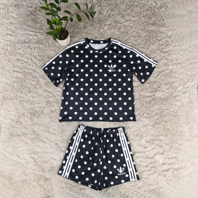 Polka Dots Fashion Sport Short Set