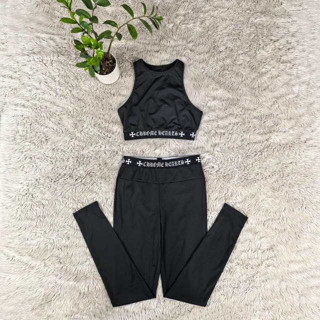 Sleeveless Top High Waist Skinny Jogging Suit