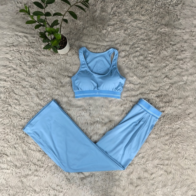 Fashion Embroidery Tank Top Casual Yoga Suit